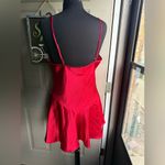 Vintage 1998 Victoria’s Secret Collection ruffle skirt slip dress, size large Red Photo 3