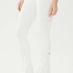 Splits59 White  Raquel Flared Leggings Split Hem Photo 0