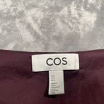 COS Dress 6 Puff Sleeve Midi Prairie Cottage Milkmaid Witchy Goth Flowy Pleated Photo 2