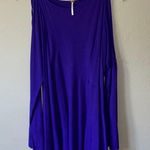 Free People clear skies purple cold shoulder mini tunic dress Photo 2