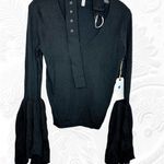 Leith  Black Moody Witchy Buckle Choker Neck Sweater Size XS Photo 5