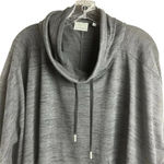 Athleta  Women's Gray Hooded Poncho Sweatshirt Pullover Size S Photo 2