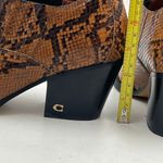 Coach  Perri Snake Print Ankle Bootie Carmel Leather Westerncore Photo 6