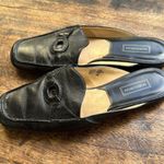 Nordstrom  Female Flats (Amelia) slide mule black leather size 8 Photo 0