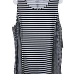 Croft & Barrow  womens size XL striped tank classic comfort black white wicking Photo 6
