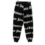 Absence Of Colour Pants Womens XS Roma Jogger Sweatpants Spellout Streetwear NEW Black Photo 5