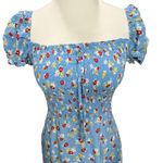 Faithfull the Brand Faithful The Brand Castilo Midi Dress 6 Jasmin Floral Smock Milkmaid Cottage NEW Photo 3