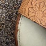 OTBT  Hannibal Sandals Women Size 7M Platform Wedge Tooled Tan Leather. Photo 3