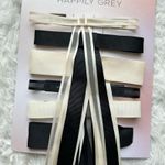 Happily Grey Black and Cream 6 Bow Clip Set Photo 0