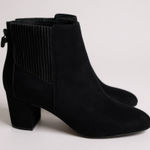 Kate Spade  Women's Lorene Black Suede Ankle Booties Bow Detail size 8 Photo 0