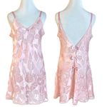 Vintage 70s Undercover Wear Pink Chemise Slip Dress Size Medium Bows Coquette Photo 0