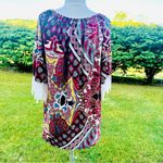 Winwin  Women's Lace Tunic Top Multicolor Boho 1/2 Sleeves Polyester Size… Photo 7