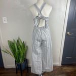 Knot Sisters Linen Striped Jumpsuit M NWT | Anthropologie-Style Boho Chic Photo 4