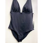Anthropologie NWT Boamar Black Tie One Piece Swimsuit Size M Feminine Luxury Photo 3