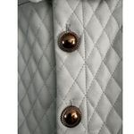 NWD House Of Sunny Mid Century Quilt Skirt Pistachio Green Vegan Leather Size 8 Photo 6