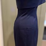 Eliza J  Midnight Blue One-Shoulder Dress Photo 9