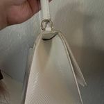 White Structured shoulder purse Handle Photo 4