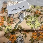 LOFT Summer Floral Daisies Belted Wide Leg Whimsical Jeans Pants Size 12 Orange Photo 8