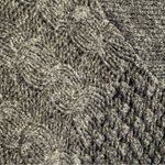 eight eight eight Sweater Poncho Size Medium Grey Wool Blend Warm Cozycore Knit Photo 6