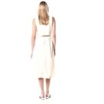 ADRIANO GOLDSCHMIED Libby Button Back Midi Dress w Pockets LINEN White Medium M Photo 3