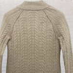 Banana Republic Cable Knit Cardigan S Cashmere Wool Tan Photo 4