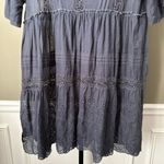 Johnny Was  Love Navy Eyelet Tunic Dress - Small NWT Photo 8