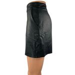 Lulus Women's Black Faux Vegan Leather Zipper Pockets Mini A-Line Skirt Size XS Photo 1