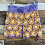 Tach Clothing Gloria Crochet Shorts NWT Size XS Festival Beach Summer Fun Purple Photo 5
