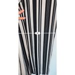New York & Co Stretch Striped Wide Leg Trouser Pant Black Size 6 Photo 8