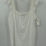 Style & Co NWT  Embroidered Flutter-Strap Tank‎ Top White Medium (Z155) Photo 0