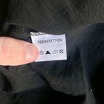 Velzera Black Cotton Fringe Tunic Top Mini Dress 2XL Tasseled Flowy Photo 4