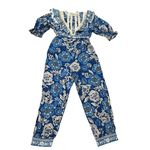 Farm Rio  Full Of Flowers Ruffle Jumpsuit, Sz M Photo 5