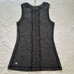Lululemon  Run Dash Ruffle Tank Top. Size 4. Heather Gray. Photo 4