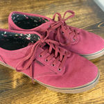 Vans  Burgundy Sneakers Size 8‎ Photo 0