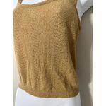 Current Air Brown Knit Square Neck Tank Top Women's XS Textured Open Weave Photo 2