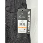 Karl Lagerfeld  Paris Luxe Embellished Jeans Black Denim Rhinestone Size 2‎ Photo 3