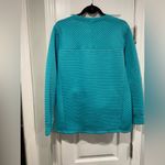 L.L. Bean Size S Aqua Blue Ribbed Airlight Crew Neck Pullover Thermal Top Photo 8