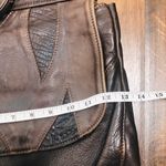 Vintage Brown Leather Messenger Crossbody Large Dark‎ Convertible Backpack Brown Photo 7