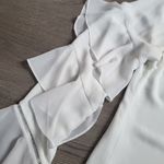 White House | Black Market Ruffle Tiered Sleeve Blouse Top Elegant Womens Size 10 Photo 6