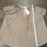 Evereve NWT  Lydia Flutter Sleeve Satin Blouse Sz M Photo 8