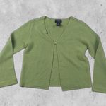 American Eagle Green Single Front Button Knit Cardigan Sweater Photo 0