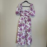 Abercrombie & Fitch  Emerson Poplin Puff Sleeve Midi Dress Size Small Photo 3