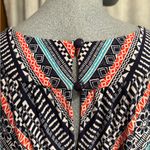 Dress Barn DB Sleeveless Maxi Dress Embellished Halter Neckline Empire Waist Aztec Western Photo 5