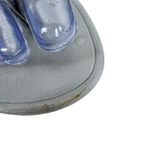 Vionic Naples Gray Leather Studded Platform Slip On Thong Sandals Size 6 Photo 2