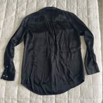 Equipment  Black Silk Button-Up Shirt Photo 3