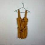 Anthropologie First Monday Sunshine Button-Front Romper Photo 1