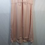 ZARA  Pink Satin Sport Stripe Short Sleeve Dress Size M Photo 4