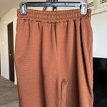 SheIn Solid Brown Elastic Waist Therma Sweatpants Photo 1
