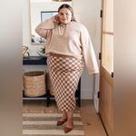 Roolee  checkered midi skirt Photo 1