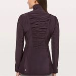 Lululemon athletica around Trip “wine” jacket size 10 Photo 2